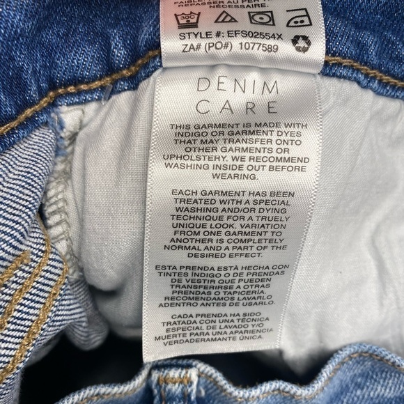 KENSIE VINTAGE LUXE RAW HEM DENIM SKIRT SIZE 6/28 - Picture 5 of 6